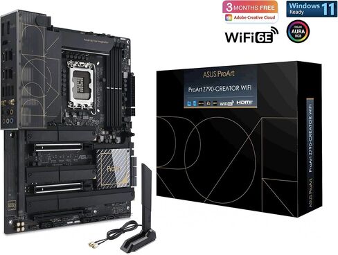 اسس لوحة ام ايه تي اكس Z790-A واي فاي 6E LGA 1700 (انتل الجيل 13 و12) ايه تي اكس (16+1 درموس، منفذ PCIe 5.0، DDR5، 4X M.2، شبكة LAN 2.5GB، USB 3.2 الجيل الثاني، لوحة امامية نوع C، ثاندربولت 4/USB4، in Kuwait