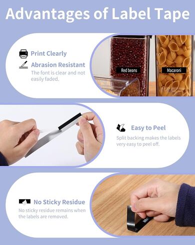 Anycolor Compatible M-131 Tape Replacement for Brother M Tape M-K131 M131 MK131 12mm 0.47'' Clear Tape PTM95 Label Tape Work with P Touch PT-M95 PT70BM PT-90 PT-70 PT-65 PT-45 Label Maker, 4-Pack in Saudi Arabia