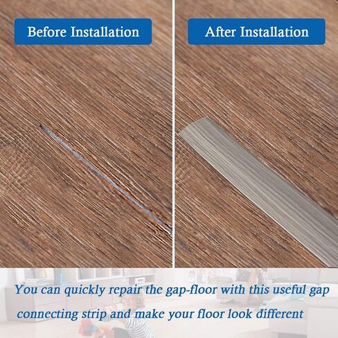 Floor Transition Strip Floor Cover Strips Self Adhesive Flooring Transitions Laminate Floor Strip 2" Wide Vinyl Floor Flat Divider Strip Elegant Wood Grain Design (5cm, 6.56Ft, Gray) in Saudi Arabia