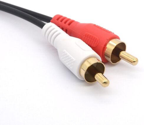 BSHTU 3.5mm Female to Dual RCA Female Phono Stereo Splitter Cable 3.5 Jack Socket to 2RCA Audio Adapter Extender Cord 8inch/20cm in Kuwait