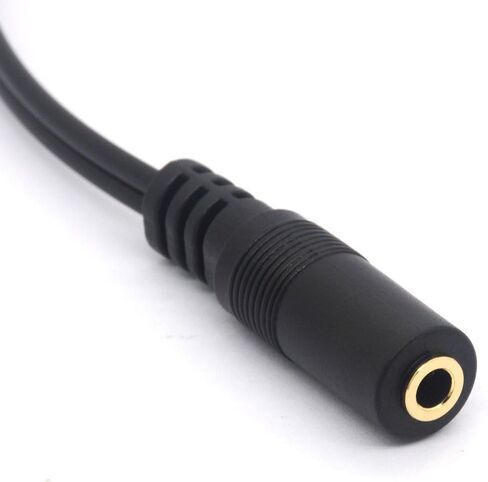 BSHTU 3.5mm Female to Dual RCA Female Phono Stereo Splitter Cable 3.5 Jack Socket to 2RCA Audio Adapter Extender Cord 8inch/20cm in Kuwait