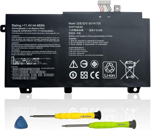 بطارية ASODI C41N1731 متوافقة مع سلسلة Asus ROG Strix GL504,GL504G,GL504GM,GL504GS,GL504GW (Scar II/Hero II) 15.4V 66Wh 4335mAh النوع A in Saudi Arabia