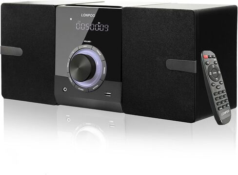 نظام سي دي مايكرو للمنزل مع بلوتوث، مشغل سي دي، راديو اف ام، تشغيل USB، ايه يو اكس، مقبس سماعة راس، ستيريو منزلي 100 واط in Kuwait