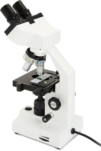 Celestron – Celestron Labs – Binocular Head Compound Microscope – 40-1000x Magnification – Adjustable Mechanical Stage – Includes 10 Prepared Slides in Kuwait