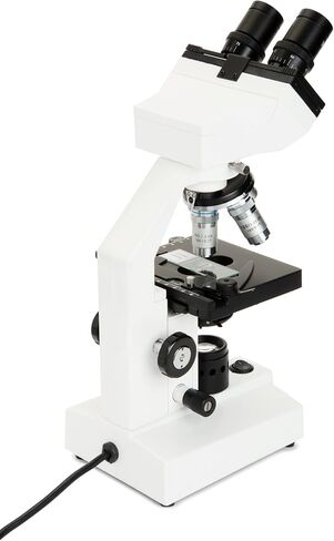 Celestron – Celestron Labs – Binocular Head Compound Microscope – 40-1000x Magnification – Adjustable Mechanical Stage – Includes 10 Prepared Slides in Kuwait