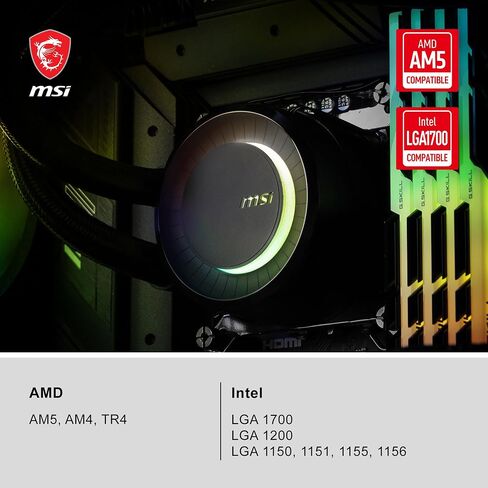 MSI مبرد سائل لوحدة المعالجة المركزية كوريليكويد P360 من ماج - مبرد 360 ملم - مراوح بي دبليو ان ثلاثية 120 ملم in Saudi Arabia