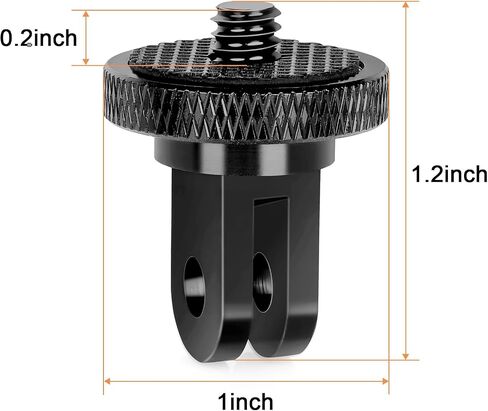 Anwenk Standard 1/4"-20 Male to 1/4"-20 Male Threaded Tripod Screw Adapter Standard Tripod Mounting Thread Camera Screw Adapter Converter, Precision Made (5 Pack) in Kuwait