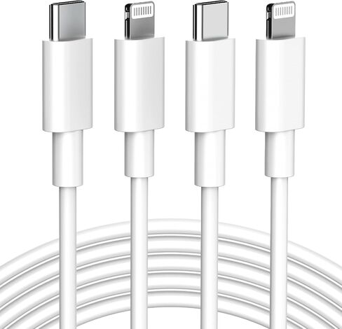 USB C to Lightning Cable 6ft 2Pack Apple MFi Certified iPhone Charger Fast Charging Usbc to Lightning Cable iPhone Charger Cord Compatible with iPhone 14 13 12 11 Pro Max Xr Xs 8 and More in Saudi Arabia
