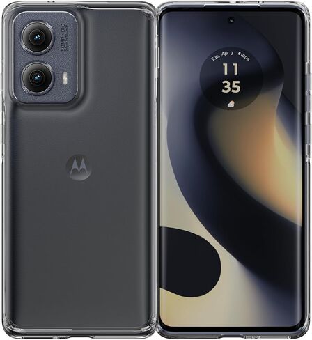 حافظة Motorola Edge 2023 Hybrid Crystal Clear - اعرض هاتف Moto Edge 2023 الخاص بك - حافظة شفافة ونحيفة للغاية وشفافة مع تقنية مضادة للاصفرار in Kuwait