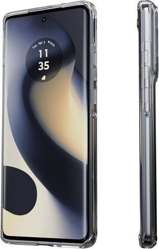 حافظة Motorola Edge 2023 Hybrid Crystal Clear - اعرض هاتف Moto Edge 2023 الخاص بك - حافظة شفافة ونحيفة للغاية وشفافة مع تقنية مضادة للاصفرار in Kuwait