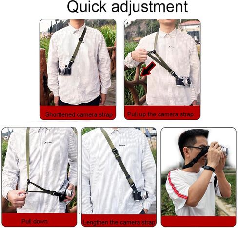 Camera Strap, Quick Release Adjustable Camera Neck Shoulder Sling Strap for Nikon Canon Pentax Fujifilm Panasonic SLR DSLR in Saudi Arabia