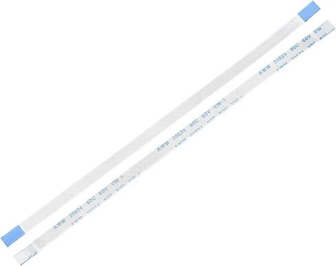 كابل مسطح مرن من uxcell، 8 دبابيس 0.5 مم درجة 150 مم FPC FFC كابل شريط مرن لتلفزيون LCD ومشغل DVD والكمبيوتر المحمول 5 قطع (نوع) in Saudi Arabia