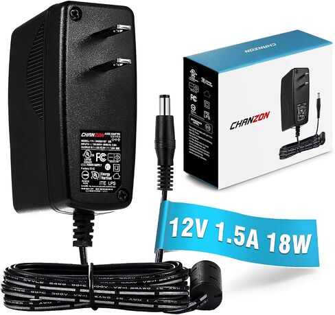 Chanzon 12V 2A 24W Class 2 Power Supply AC DC Switching Adapter (Input 100-240V, Output 12 Volt 2 Amp) Wall Wart Transformer Charger for DC12V CCTV Camera LED Strip Light (6Ft Cord, 24 Watt Max) in Kuwait