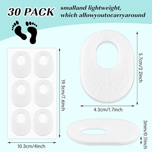 عبوة من 30 قطعة من وسادات الذرة أسفل القدم، وسائد ناعمة لمسمار القدم على شكل بيضاوي، وسائد لاصقة للذرة للقدم للرجال والنساء، وسادة ذرة مسامير القدم ذاتية اللصق لتخفيف الألم من مسامير القدم والذرة والبثور in Kuwait