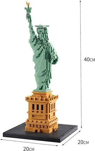 مجموعات الهندسة المعمارية للبالغين من KLMEi White House U.S. Capital الشهيرة مجموعة البناء مجموعة أدوات البناء الصغيرة الصغيرة هدايا مكعبات صغيرة للأطفال (3520 قطعة) in Kuwait