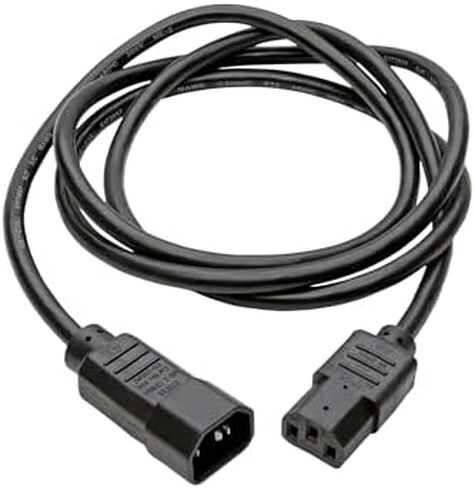 تريب لايت سلك تمديد طاقة الكمبيوتر 13 أمبير، 16AWG (IEC-320-C14 إلى IEC-320-C13) 2 قدم (P004-002-13A) in Kuwait
