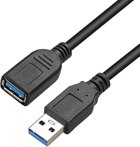 SAITECH IT 10 Pack 15cm Short USB 3.0 Male A to Female A Extension Cable 5GBps for Laptop/PC/Printers- Black in Kuwait