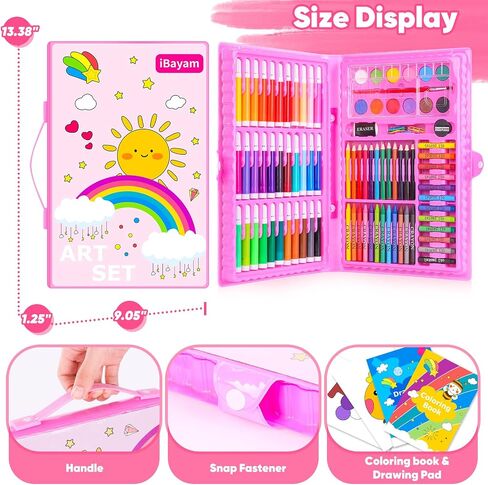 iBayam Art Supplies, 149-Pack Drawing Kit Painting Art Set Art Kits Gifts Box, Arts and Crafts for Kids Girls Boys, with Coloring Book, Crayons, Pastels, Pencils, Watercolor Pens & Cakes in Saudi Arabia