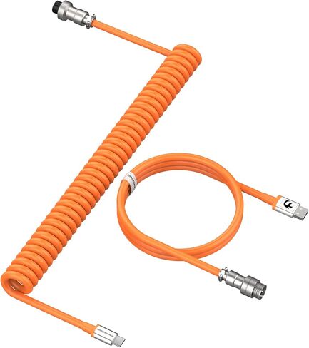 كابل LexonElec للشحن السريع من النوع C إلى USB A، كابل لوحة مفاتيح ميكانيكية للألعاب، كابل حياكة من الألياف المعدنية قابل للفصل للوحة مفاتيح الألعاب/الكمبيوتر اللوحي/الهاتف الذكي (رمادي) in Kuwait