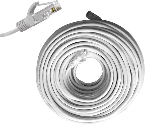 50FT CAT5e Ethernet Patch Cable, RJ45 Computer Network Cord, Category 5e Patch Cord LAN Cable UTP 24 AWG 100% Copper Wire in Kuwait