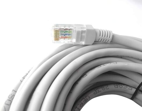 50FT CAT5e Ethernet Patch Cable, RJ45 Computer Network Cord, Category 5e Patch Cord LAN Cable UTP 24 AWG 100% Copper Wire in Kuwait