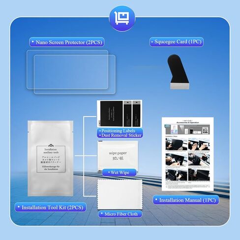 واقي شاشة الملاحة لسيارة بورش كايين 2019 مقاس 12.3 انش، واقي شاشة شفاف ار رويا HD من الزجاج المقسى مقاوم للخدش فائق الوضوح فائق الوضوح in Kuwait