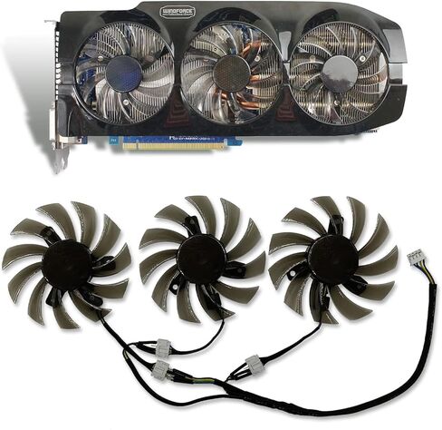 Cavabien 75MM T128010SU 0.35A مروحة تبريد لجيجابايت GTX 670 680 760 Ti G1 GTX 770 780Ti مروحة تبريد بطاقة الفيديو (مروحة الرسومات-1 قطعة) in Kuwait