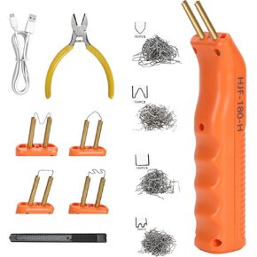 Plastic Welding Kit,Rapid 3-Second Heat-Up, Multi-Purpose Plastic Welder Kit, Ergonomic Design, Reliable Quality with Four Staple Shapes, Long Battery Life for Plastic Repairs and Welding