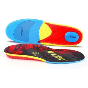 Work Heavy Duty Support Pain Relief Insoles-Shock Absorption-Cushioning 220+ lbs Medium Arch Support Shoe Insert Men Women Anti Fatigue - Soft Comfortable Work Boot Insoles - Foot Pain Relief
