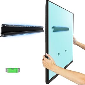 EZISE Studless TV Drywall Mount for 32-75 Inch Flat Screen, Slim No Drill TV Wall Mount Holds up to 150 lbs, No Stud Easy Install with Nails, Max VESA 600x400mm