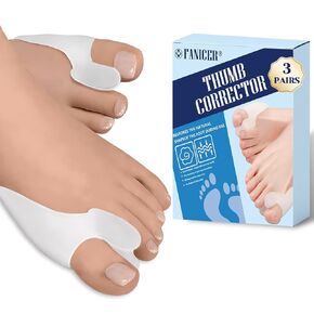 Pack of 6 Bunion Cushion Protector,Reusable Bunion Pads with Separator for Big Toe, Gel Shield,Toe Spacers for Foot Pain Relief,Yoga Toes,Bunion Shield Relieve Foot Pain from Pressure,Friction