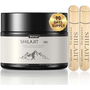 shilajit Pure Himalayan Organic shilajit for Men and Women shilajit Resin Supplyment with Organic Ayurvedic Blend in High Potency for Energy, Strength Boost&Immune Support (50 Grams)