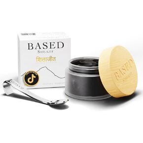 Based Shilajit | Pure Shilajit Resin with Max Potency, Energy & Immune Support for Men and Women | Rich in Fulvic Acid and 85+ Trace Minerals, 60 Servings