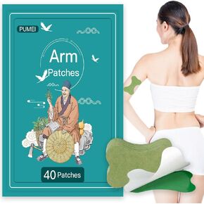 40Pcs Natural Wormwood arm Patches.Mugwort Patch.Mugwort Herbal Patches.Mugwort Body Patch - Natural Herbal Patch for Arm and Leg Natural Herbal Arm Patch for Women and Men