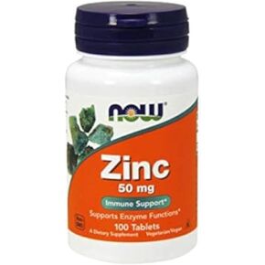 NOW Zinc Gluconate, 50 mg, 250 Tablets