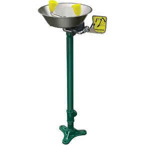 Speakman SE-584 Traditional Series Pedestal-Mounted Emergency Eyewash, Stainless Steel