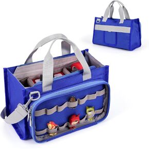 DDgro Storage Carrier Bag for Toniesbox, Storypod & Accessories, Tonies Carrying Case for Tonie Starter Set, Tony Characters, Audio Player Box, Charger & Headphone, Bag Only (Purple, Large)