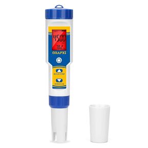 Pool Salt Tester Salinity Meter 6 in 1- Salt Ph ORP TDS EC Temp Meter pH Meter for Pool Salt pH ORP Tester pH and EC Tester for Hydroponics, Saltwater Pool, Hot Tubs, Aquarium