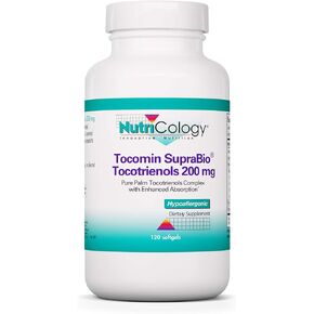 Nutricology Tocomin Suprabio Tocotrienols Softgels, 200mg, 120 Count
