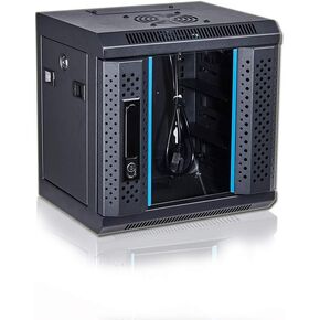 KENUCO SOHO Mini 10'' Rack for 10'' Patch Panels, Shelves, SOHO Active Components | Fan not Included | NOT for 19'' Rack | 4U