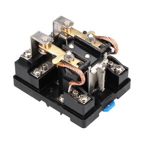High Power Relay JQX-62F-2Z, Coil Voltage AC 110V 120A, DPDT 2NO 2NC, Electronmagnetic Relay, 35mm Rail Mount (AC 110V, 1)