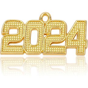 2024 Graduation Decorations, Graduation Tassels Charm 2024 Year Charm Silver, Graduation Cap Tassel Charm 2024 Graduation Hat Decoration Silver 2024 Year Charm
