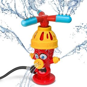 Hydrant Sprinkler for Kids with Roating Spray Nozzles,Water Kids Sprinkler for Toddlers Ages 1-3 4-8,VIINKEN Kids Sprinkler for Yard Summer