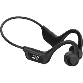 Open Ear Headphones Wireless Bluetooth, with LED Digital Display，Waterproof & Sweatproof Sport Headphones，for Cycling, Running, Hiking, Driving