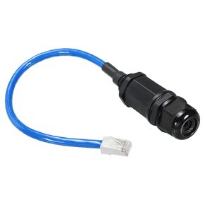 PATIKIL Ethernet Extension Cable Cat 6 M20 14 Inch RJ45 Male to Female Plug Waterproof for Home Office Networks Blue