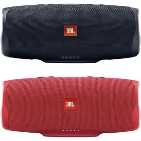 JBL Charge 4 Portable Waterproof Wireless Bluetooth Speaker Bundle - (Pair) Black