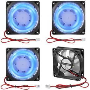 2pcs 80mm USB Computer Fan with 1 Male to 2 Female USB Extension Cable with ON/Off Switch for Receiver DVR PlayStation Xbox Computer Cabinet Cooling in Kuwait