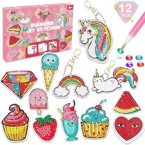 TOY Life Diamond Painting Magnets Diamond Painting Kits for Kids - Valentine Day Gifts Diamond Art for Kids Arts and Crafts for Girls Ages 8-12 Unicorn Dot Art Gem Painting Gem Art Kits for Kids