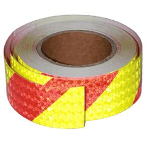 Black White Reflective Tape 3 Inch x 68 Feet, Outdoor Waterproof Conspicuity Strong Adhesive Reflector for Vehicles