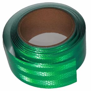 Yellow Reflective Tape 8 inch X 10 feet, Outdoor Waterproof High Visibility Warning Safety Industrial Marking Tape